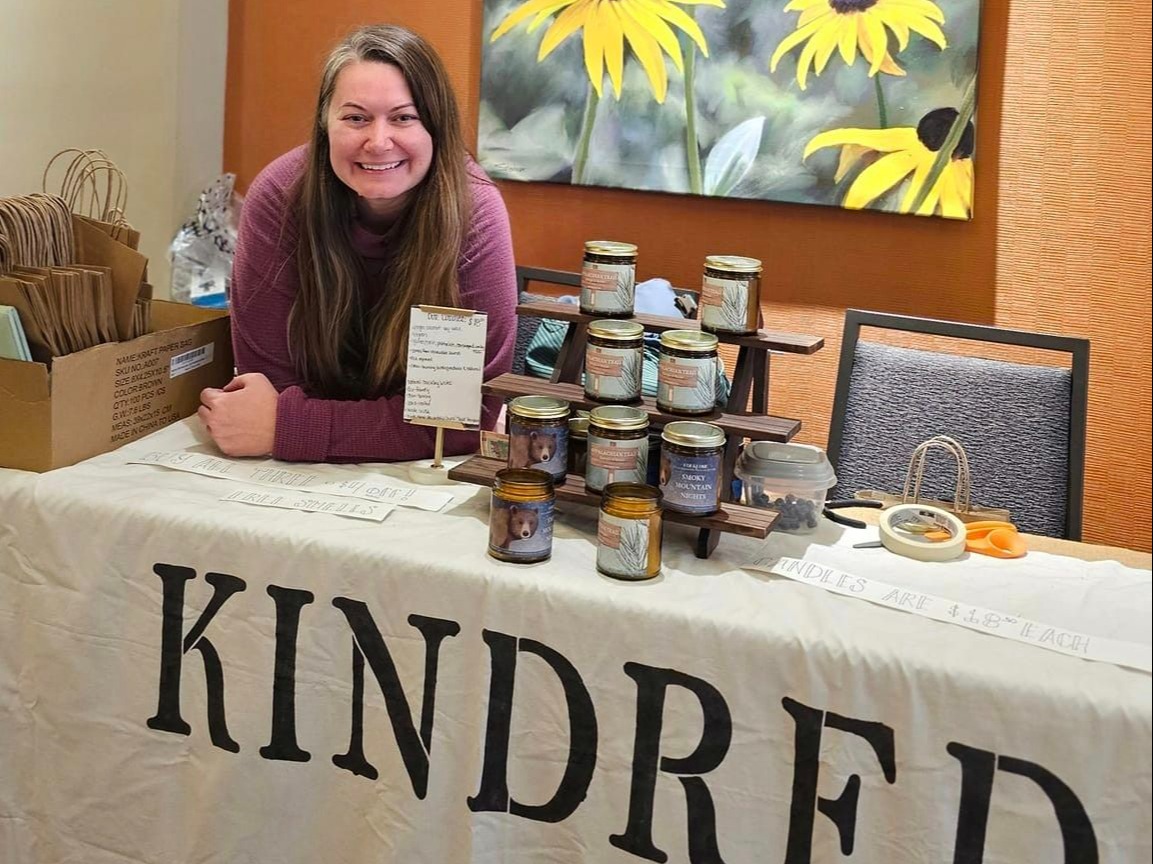 Kindred Candle vendor table