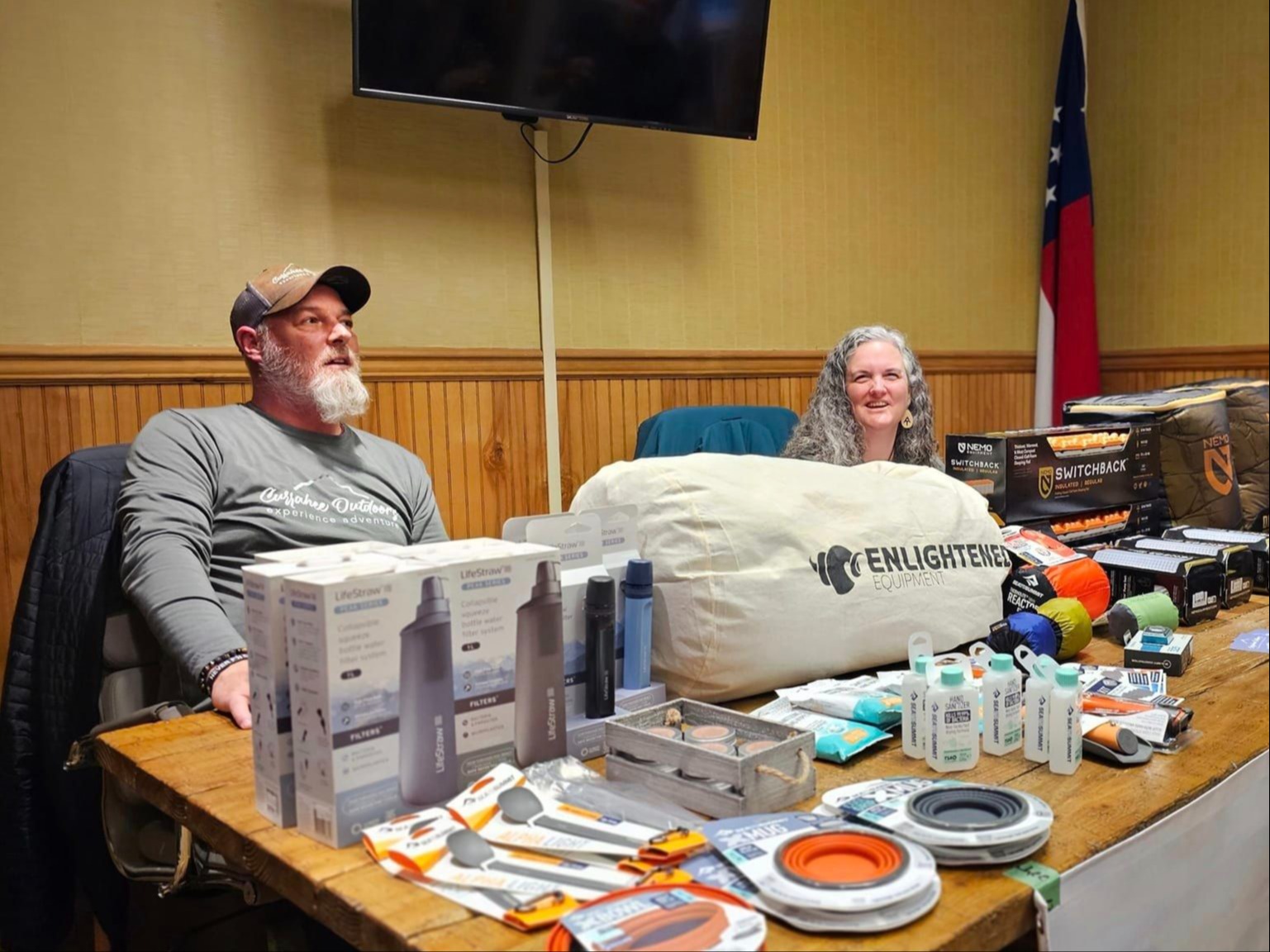 Currahee Outdoors vendor table